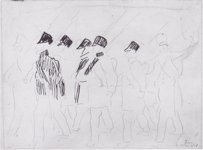 Departing Soldiers 2 by Ferdinand Hodler